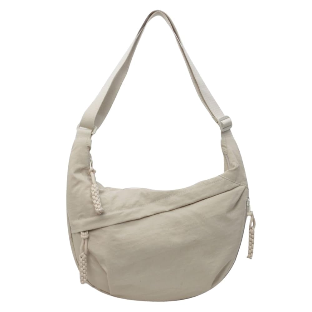 Leichte Schultertasche aus strapazierfähigem Nylon mit intelligenter Fächeraufteilung