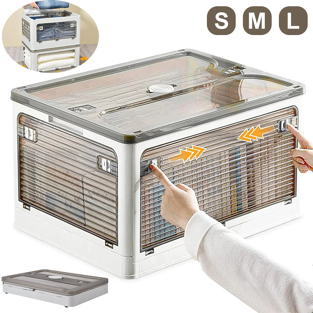 Practical Foldable Storage Box with Wheels – 27 L / 40 L / 53 L