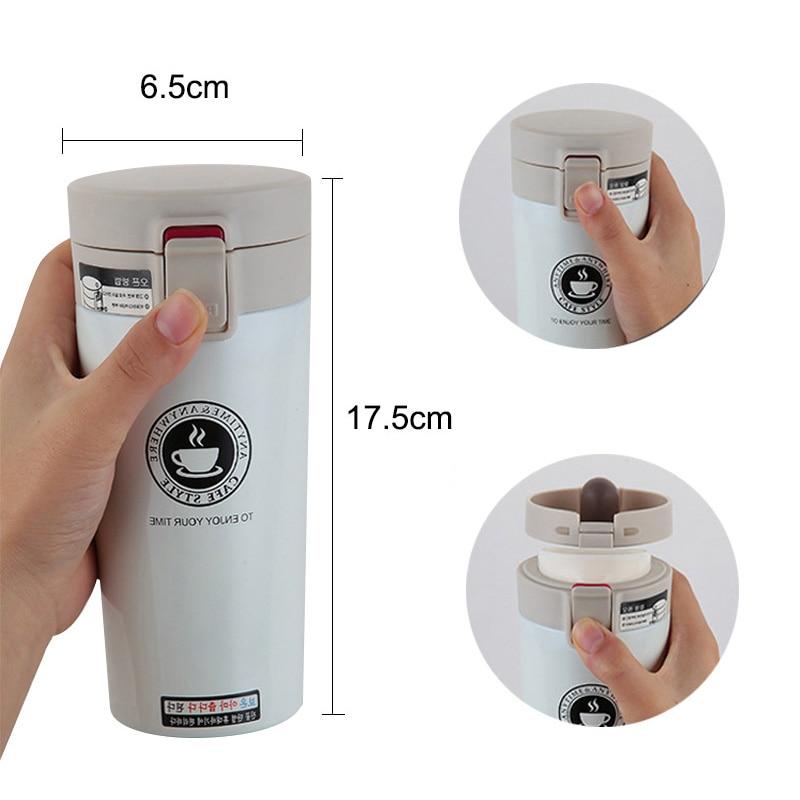 Edelstahl Isolierbecher Thermoskanne 380 mL