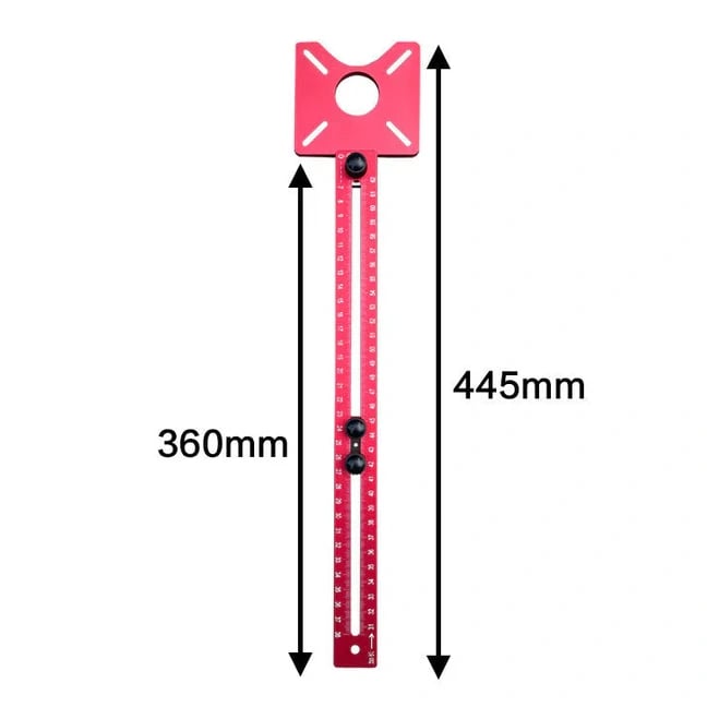 Precision Router Template made of Aluminum | For Professionals & DIY Enthusiasts