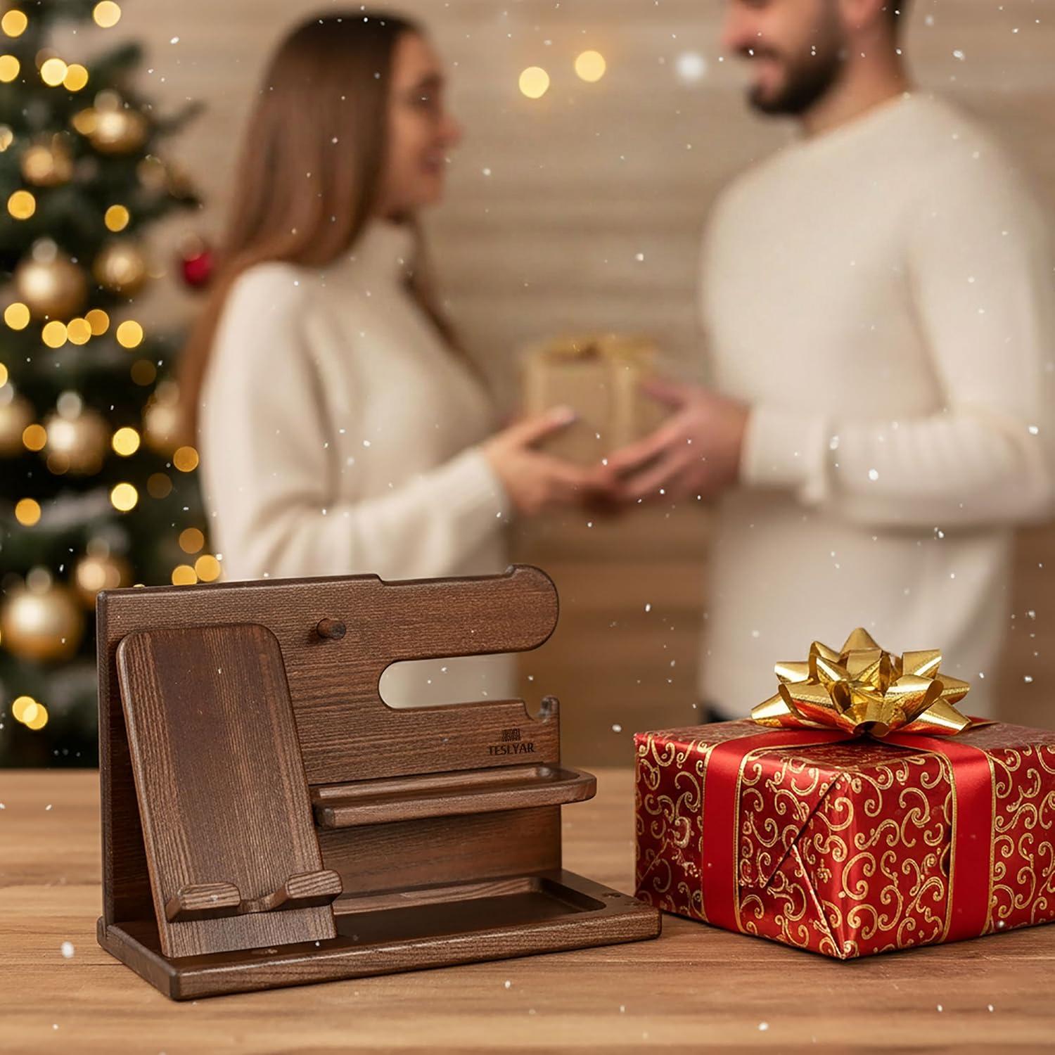 Stylish wooden organizer for your workspace