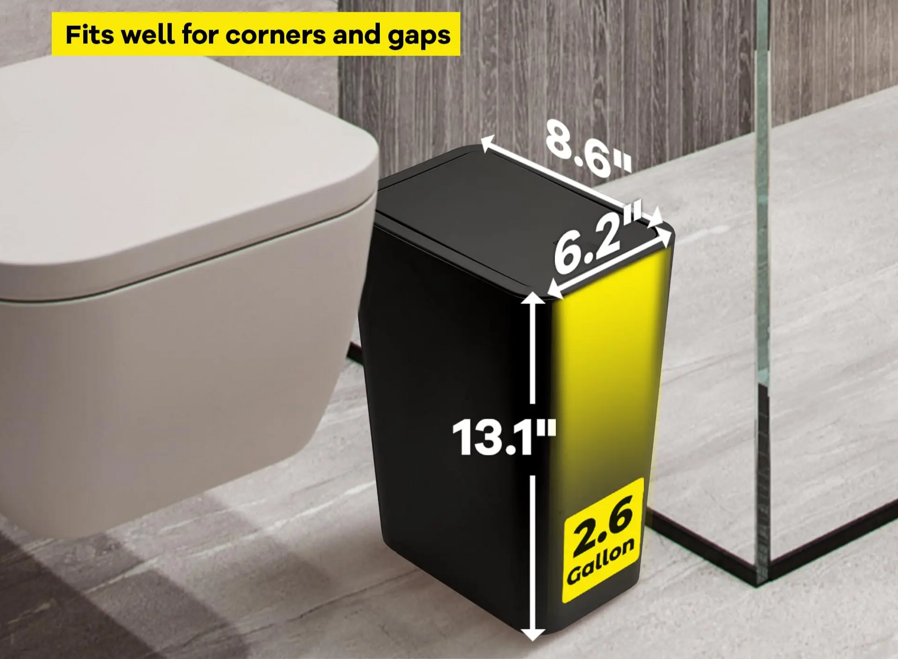 SmartClean 10L Badezimmer-Mülleimer – Hygienisch & Praktisch