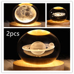 3D Kristalllicht mit LED für eine entspannte Atmosphäre