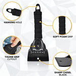 WinterWächter Ice Scraper with Fleece Glove | Warm & Waterproof | Scratch Protection for Your Vehicle