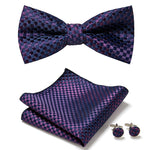 Elegant set with stylish bow ties and accessories