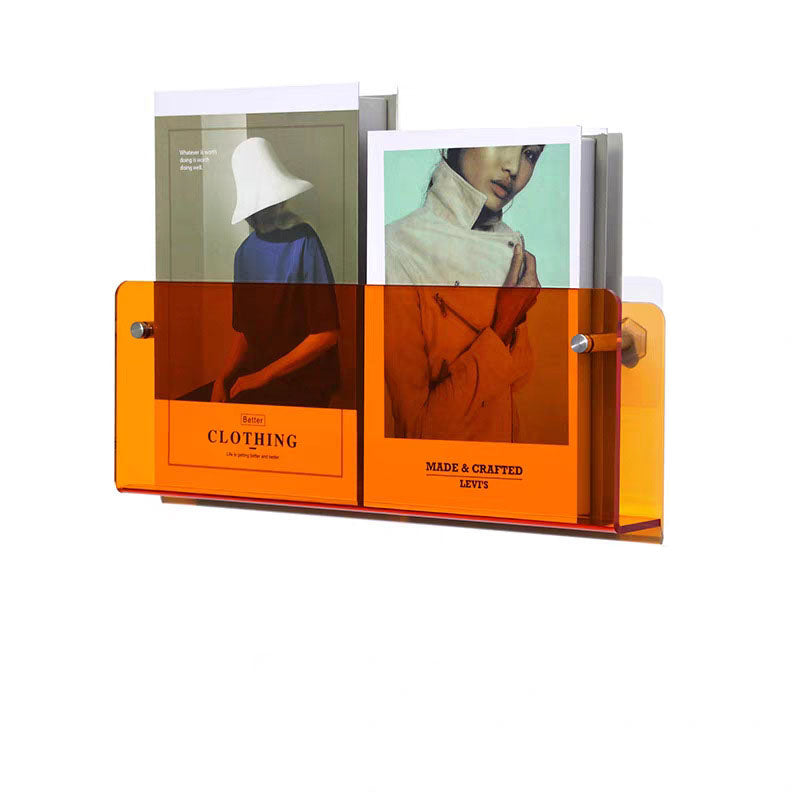 Wandregal aus transparentem Acryl – Bücher- und Lagerregal