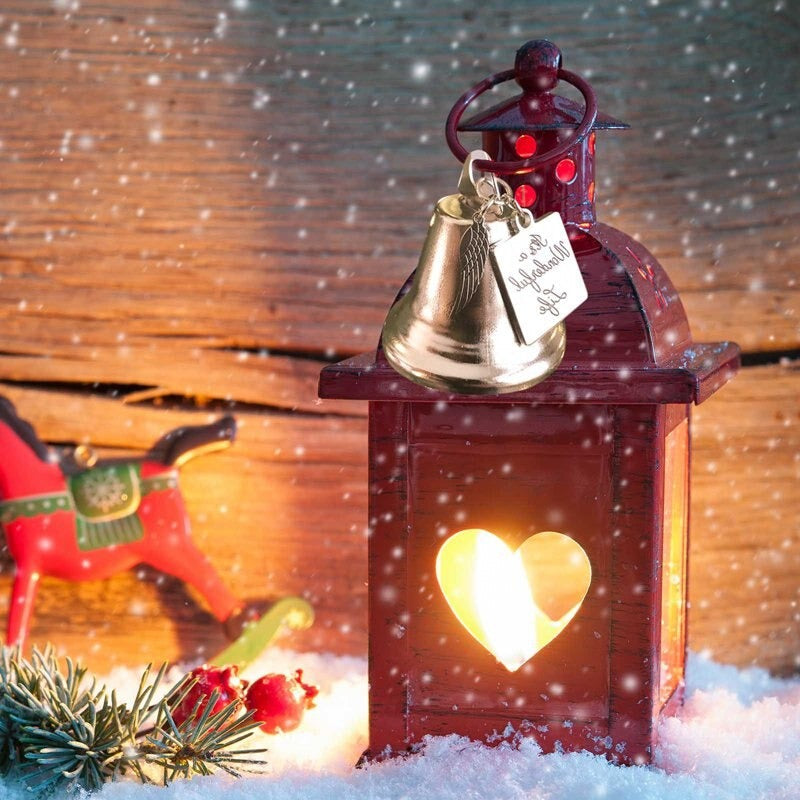 Schmuckanhänger für Weihnachtsbaum – Engel Flügel Glocken Dekoration