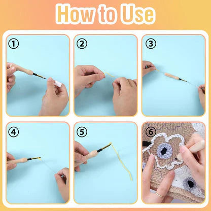 Komplettes Stickset für Punch Needle – Sofort startklar