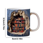 Literaturliebhaber Tasse – 3D Keramiktasse für Buchfans