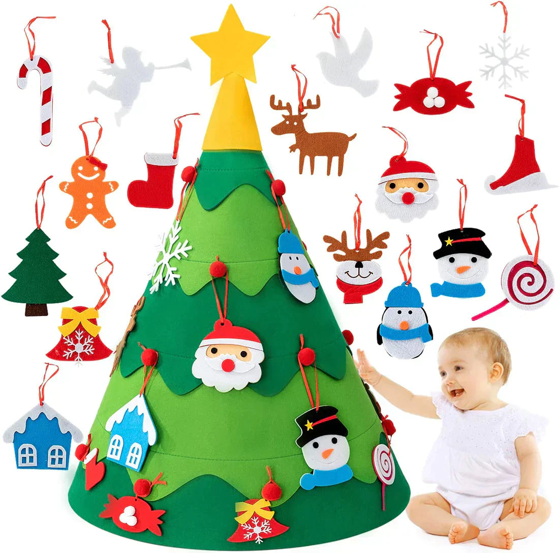 3D DIY Filz Weihnachtsbaum für Kinder