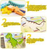 6er Set 3D Dinosaurier Puzzle für Kinder
