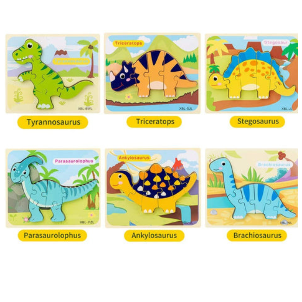 Interaktive 3D Dinosaurier-Puzzles für kleine Entdecker