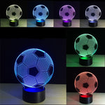 3D Fußballlampe | Vielfältige Farben