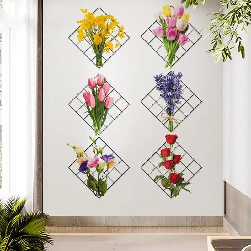 3D Wandaufkleber mit grünen Pflanzenmotiven