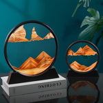 3D Sanduhr mit Tiefsee-Sandlandschaft