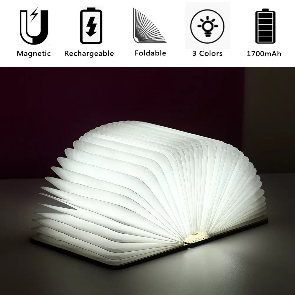 3D Lichtbuch | Das ideale Nachtlicht für Bücherliebhaber