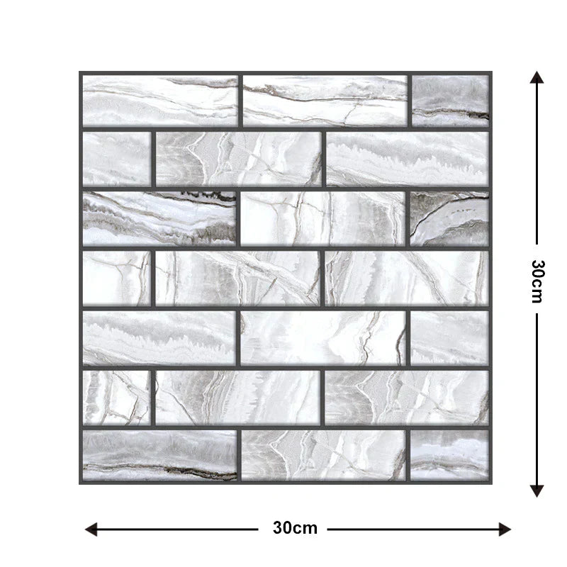 3D Wandfliesen zum einfachen Anbringen und Entfernen