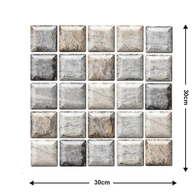 3D Wandfliesen zum einfachen Anbringen und Entfernen