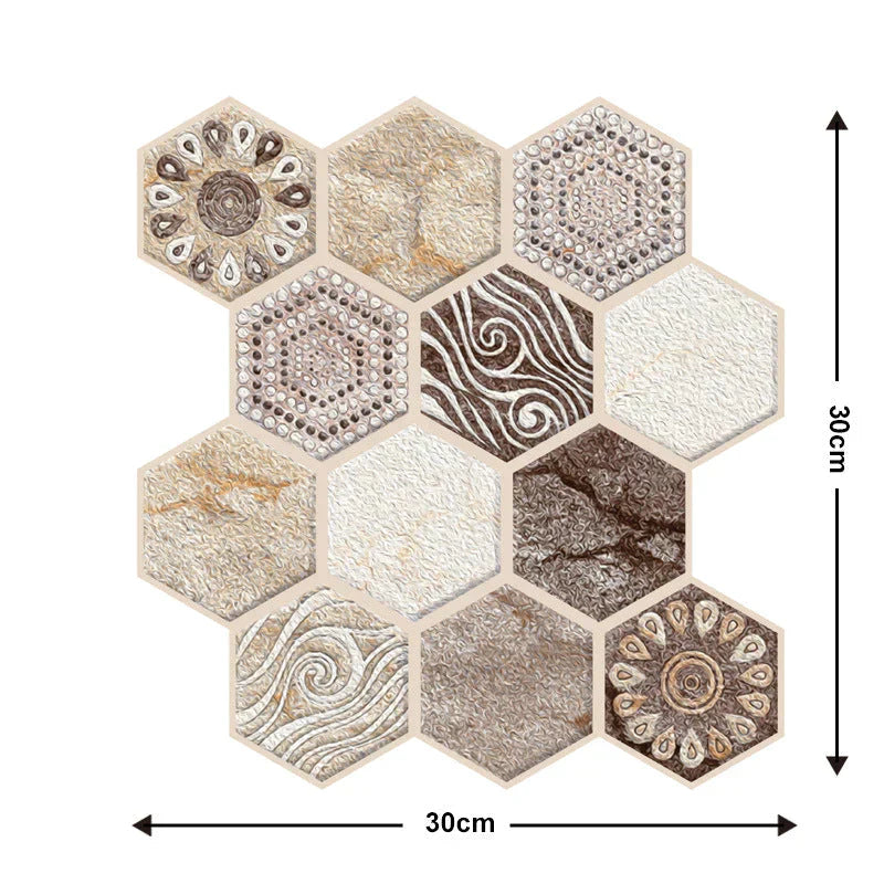 3D Wandfliesen zum einfachen Anbringen und Entfernen