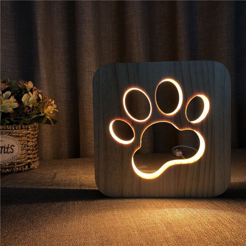 3D Tierlampe aus Holz – Ein bezaubernder Begleiter