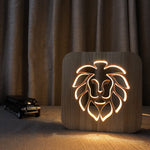 3D Tierlampe aus Holz – Ein bezaubernder Begleiter