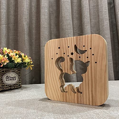 3D Tierlampe aus Holz – Ein bezaubernder Begleiter
