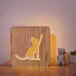 3D Tierlampe aus Holz – Ein bezaubernder Begleiter