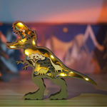 3D Holz geschnitzte Dinosaurier Dekorationen