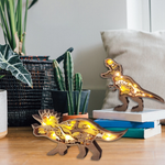 3D Holz geschnitzte Dinosaurier Dekorationen