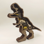3D Holz geschnitzte Dinosaurier Dekorationen