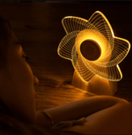 3D Holz Musikmühle mit Licht