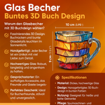 Bunter 3D Becher im Bücherdesign für jeden Tag