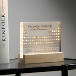 3D Acrylic Periodic Table with Real Elements and LED Lighting – Science Decoration