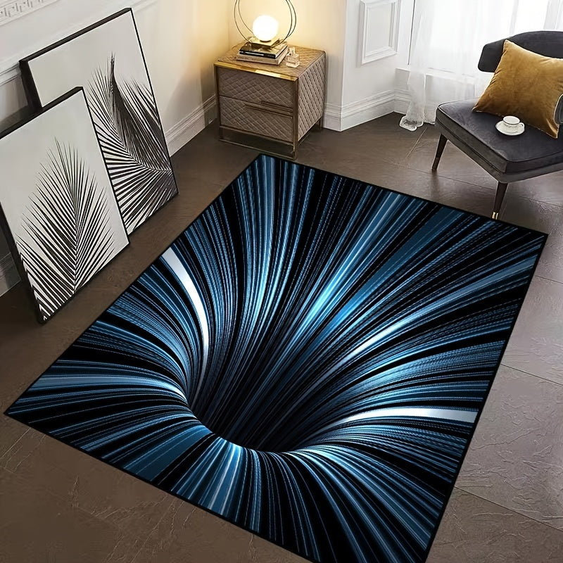 Fascinating 3D Illusion Rug for Creative Spaces