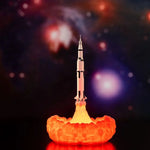 3D Rocket Night Light – LED Lamp with Soft Light for Creative Spaces