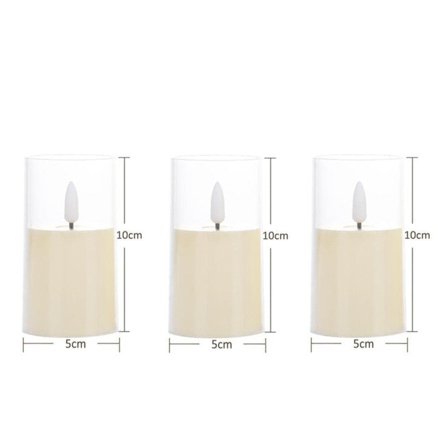 Atmospheric LED candles for a safe ambiance