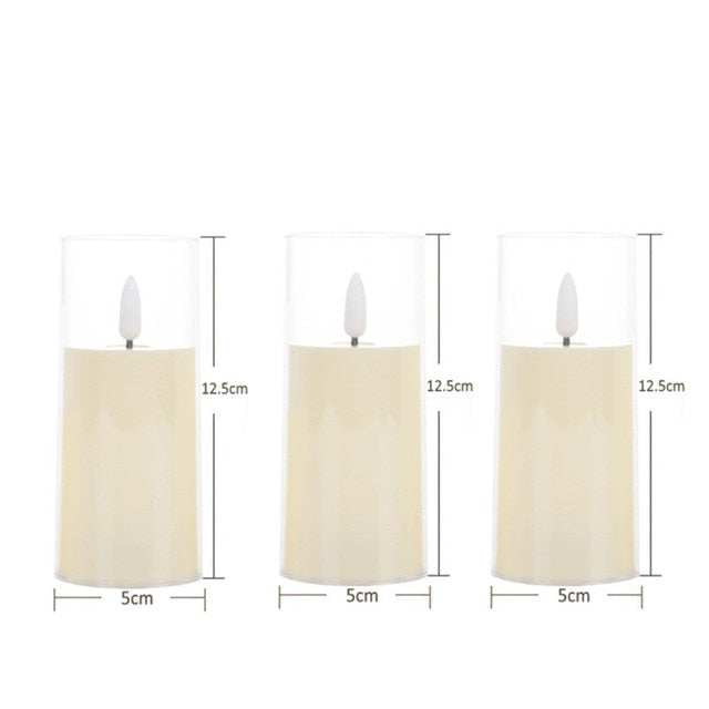 Atmospheric LED candles for a safe ambiance