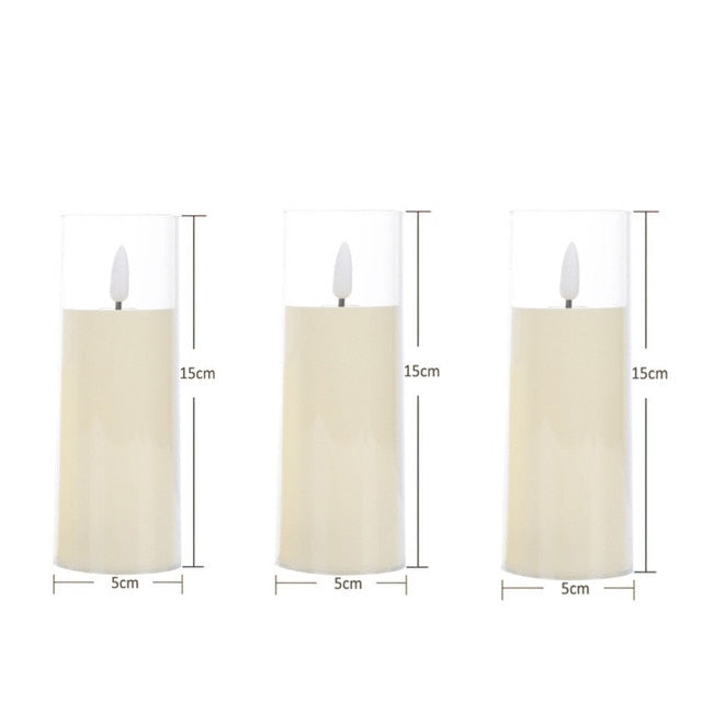 Atmospheric LED candles for a safe ambiance