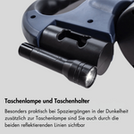 DuoLeash Doppel-Leine für Hunde – Ausziehbar, knotenfrei mit Taschenlampe