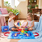 Kinderspielzeug Fischteich aus Plüsch im Montessori-Stil