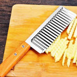 Schneidemesser für Locken mit Holzgriff