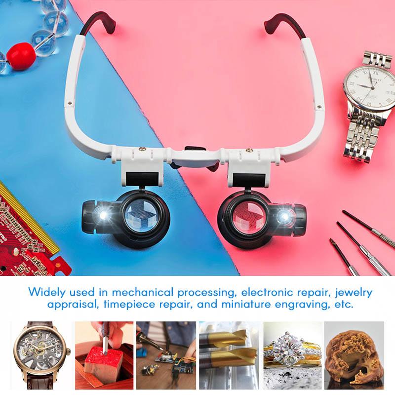 Multifunctional magnifying glasses with 8x, 15x, and 23x zoom