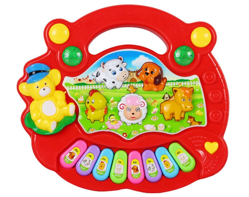 Kinderspielzeug Keyboard mit verschiedenen Klängen für tierischen Spaß
