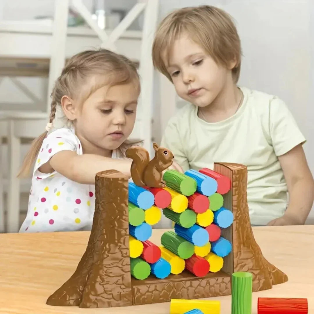 Balance-Brettspiel für Kinder – Spannendes Eichhörnchen-Kipp-Spiel