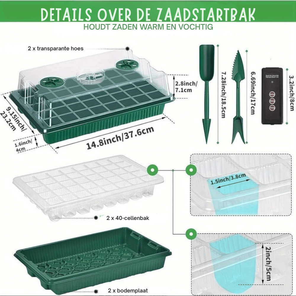 Vollspektrum LED Pflanzenstation für kräftige Keimlinge