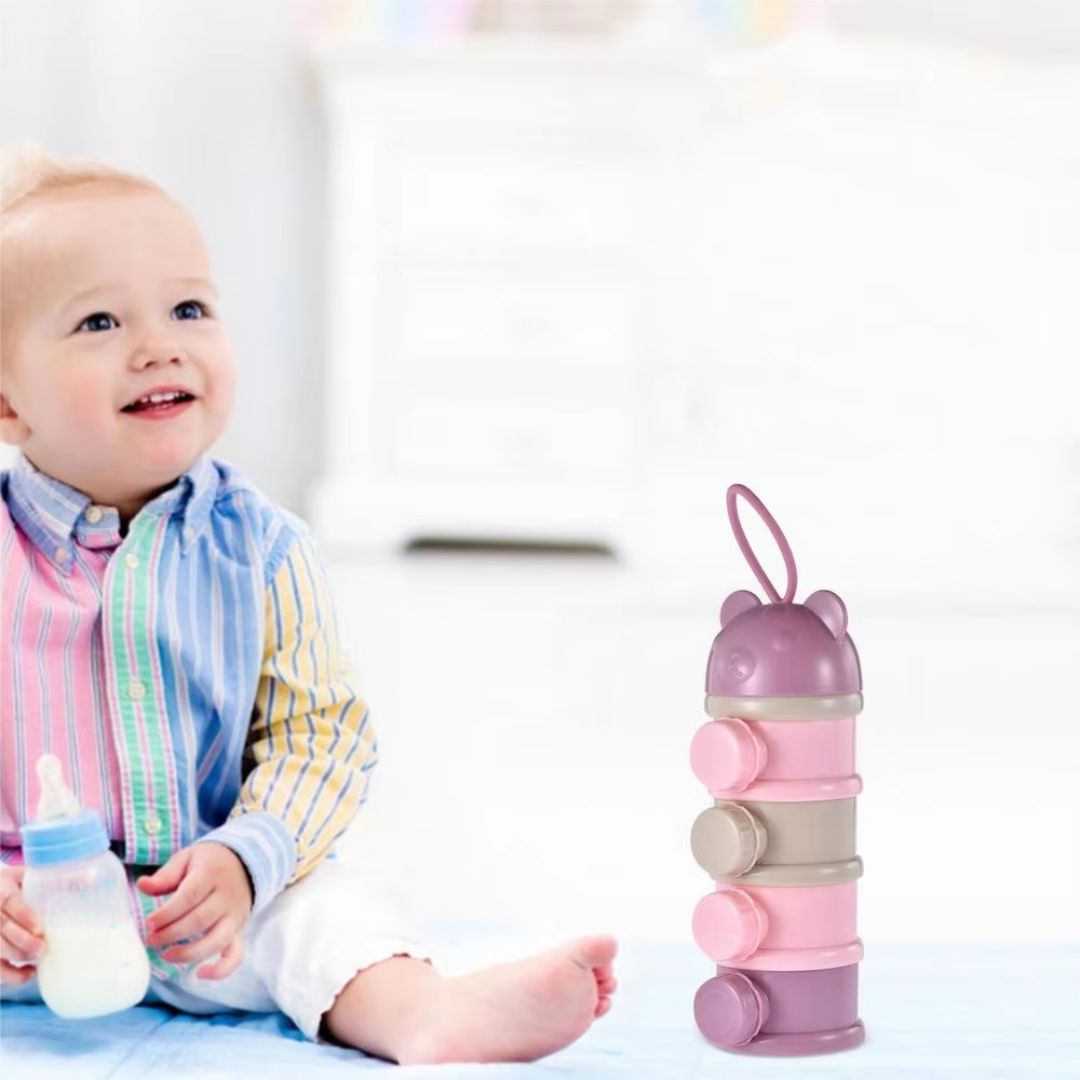 Stapelbarer Behälter für Baby-Milchpulver und Snacks – Milchpulver Spender