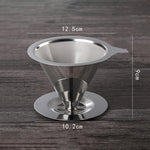 KaffeeGenuss Edelstahlfilter | Wiederverwendbar | Ø 11,5–12,5 cm