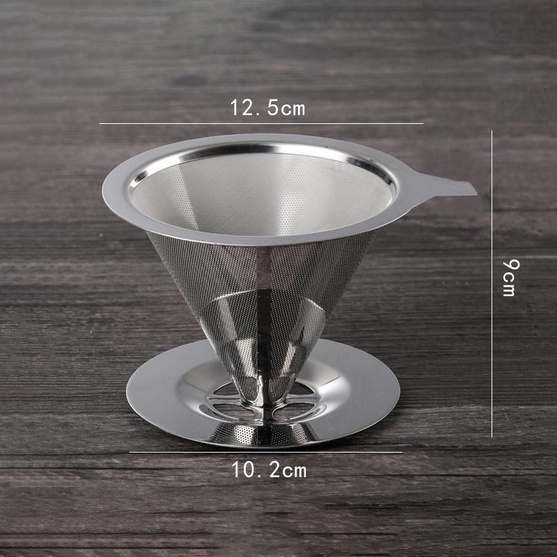KaffeeGenuss Edelstahlfilter | Wiederverwendbar | Ø 11,5–12,5 cm