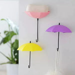 3er Set Regenschirmhaken
