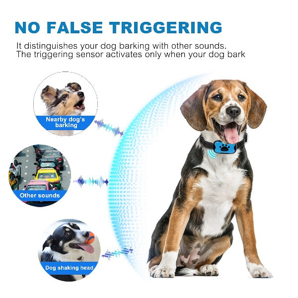 Schmerzfreier Anti-Bellhalsband für Hunde – Vibrationen & Ultraschall